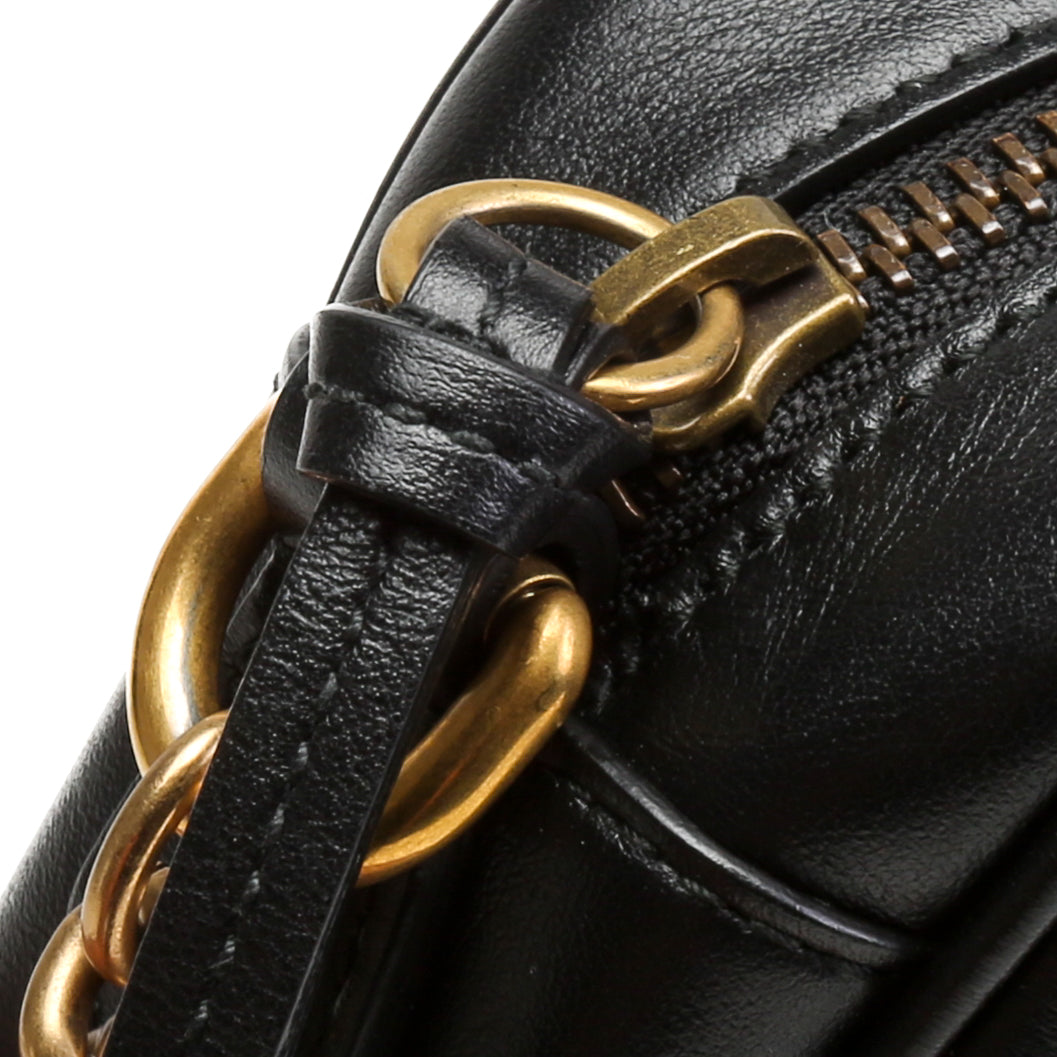 GUCCI GG Marmont Mini Shoulder Bag- Black