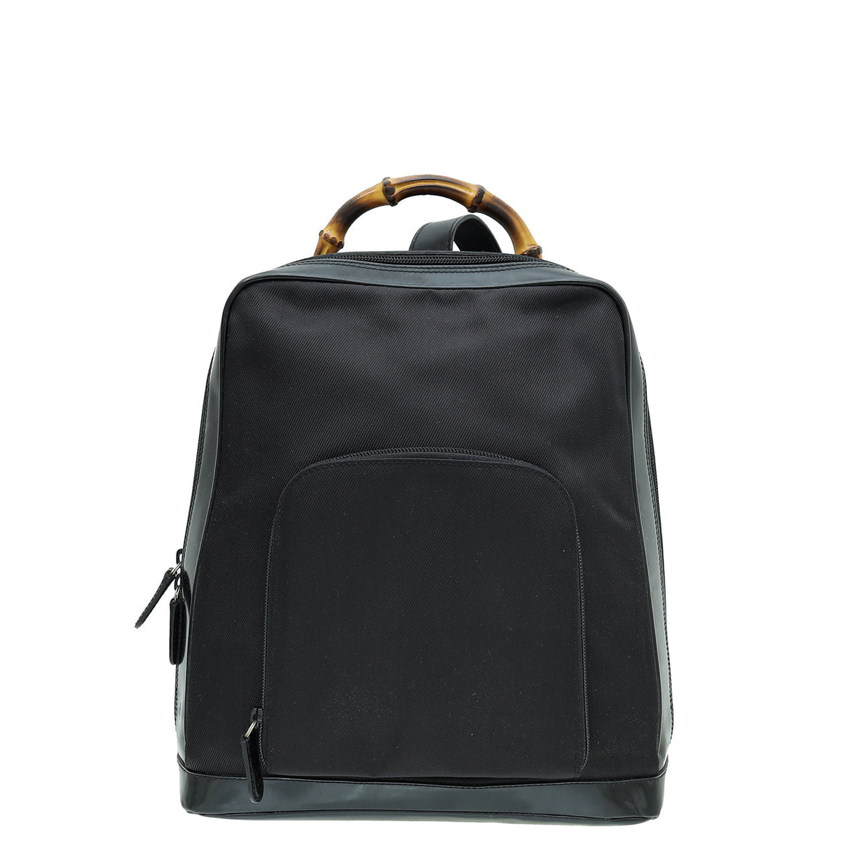 Gucci Black Bamboo One Sling Backpack Bag