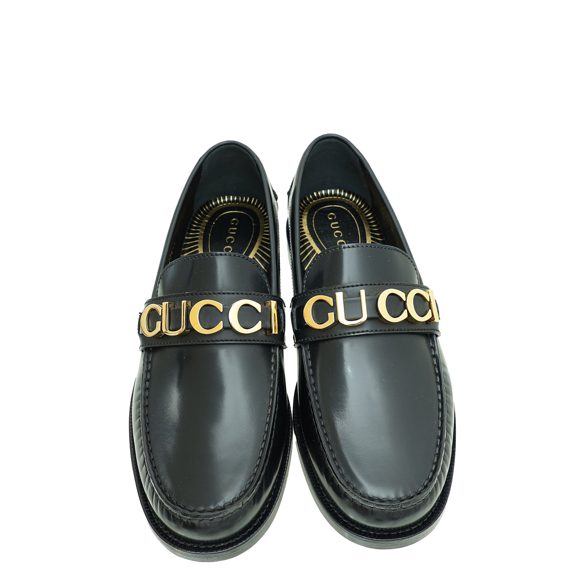 Gucci  Black Logo Loafer 8