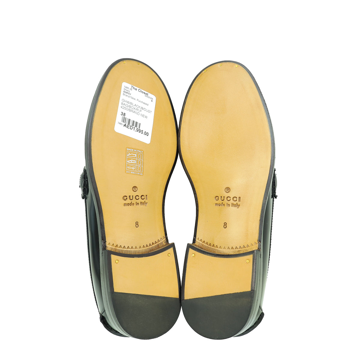 Gucci  Black Logo Loafer 8