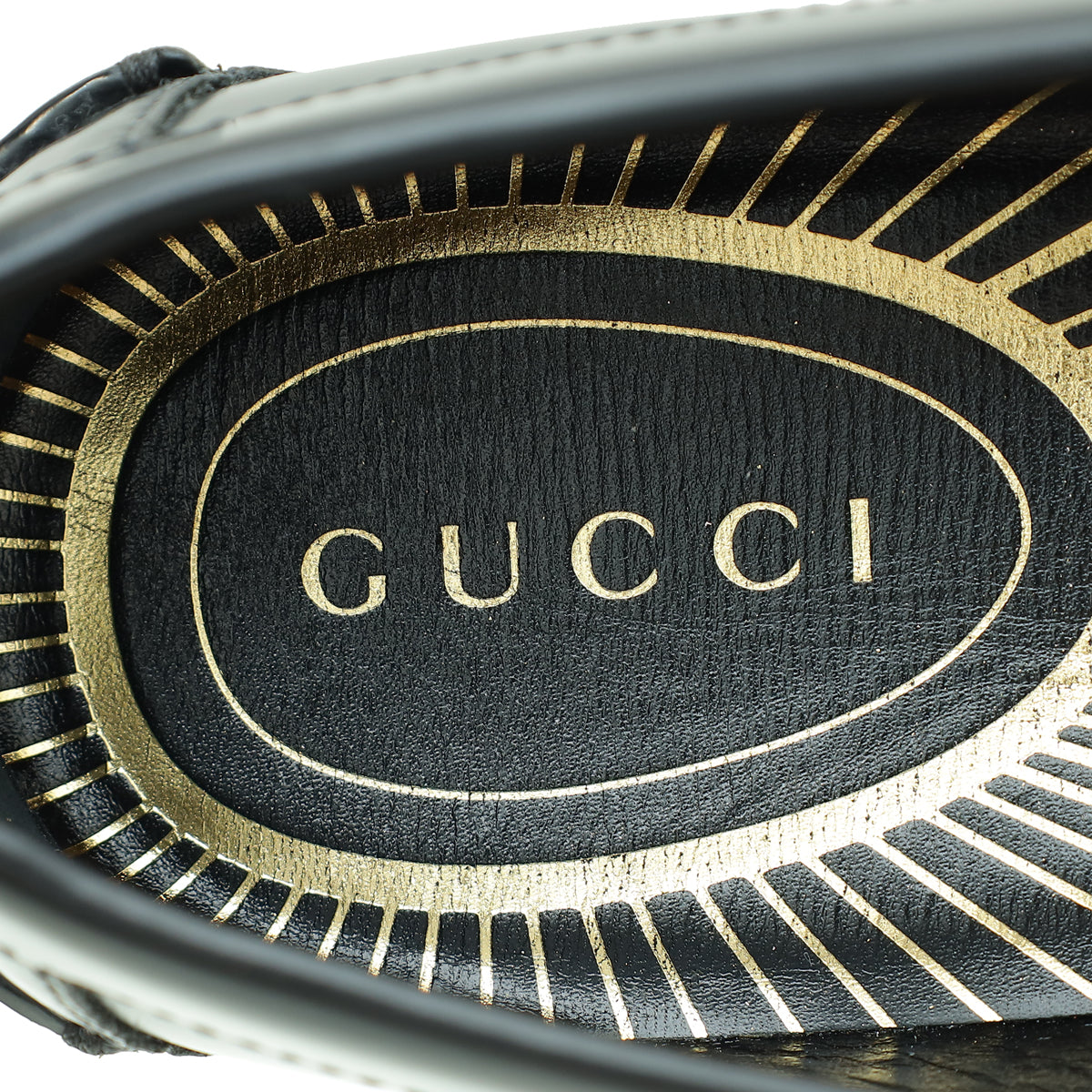 Gucci  Black Logo Loafer 8
