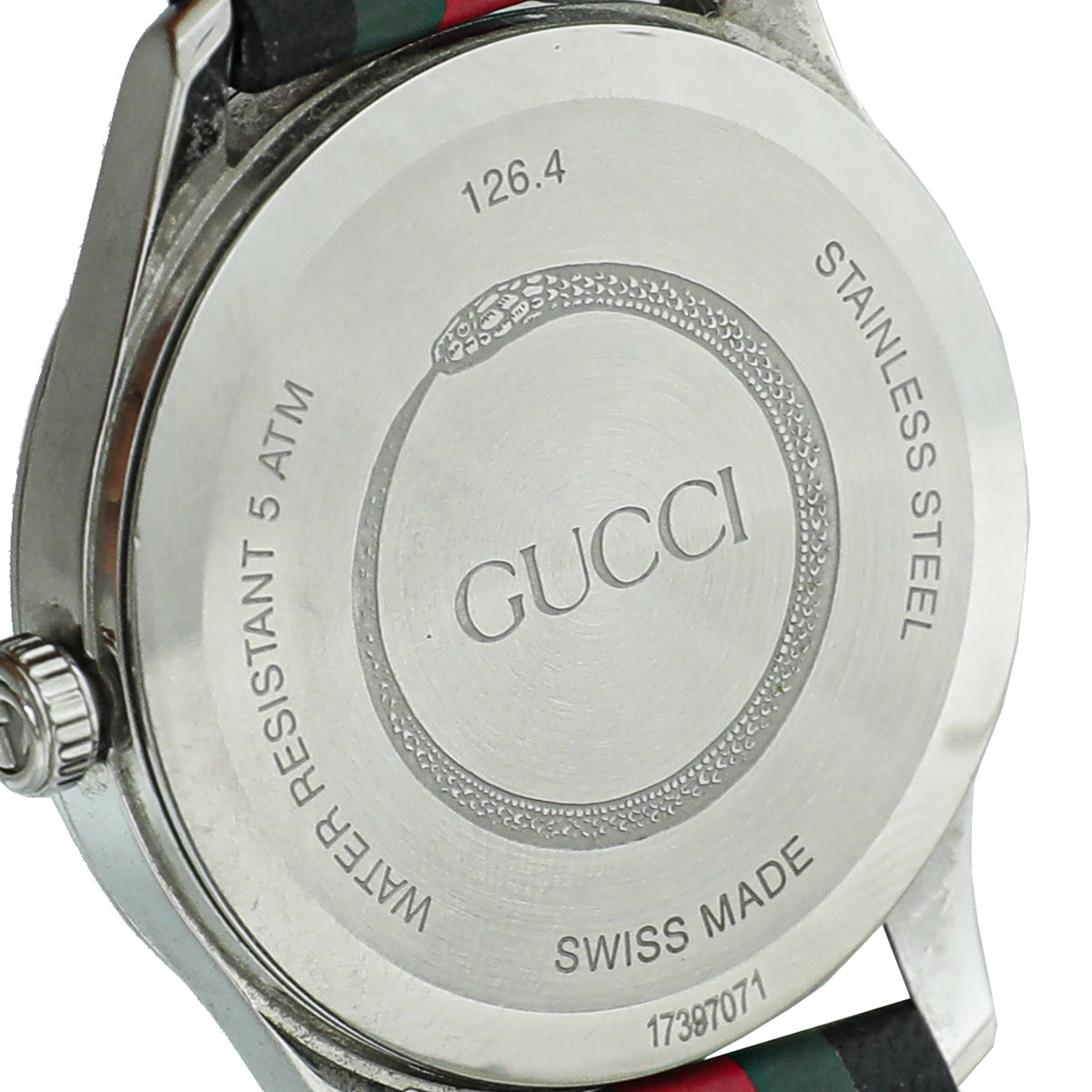 Gucci Steel G Timeless Web Men's 38mm Quartz Watch