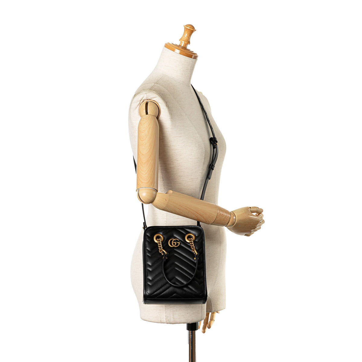 GUCCI GG Marmont Matelasse Mini Tote Satchel