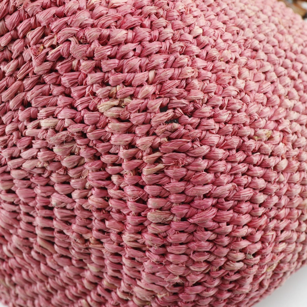 balenciaga Straw Basket Tote Bag