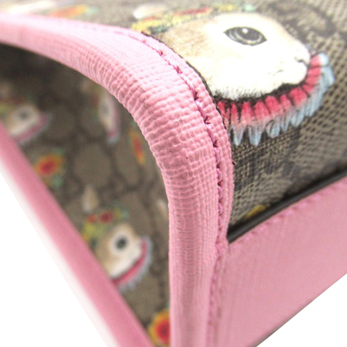 GUCCI Yuko Higuchi GG Supreme Floral Rabbit Satchel