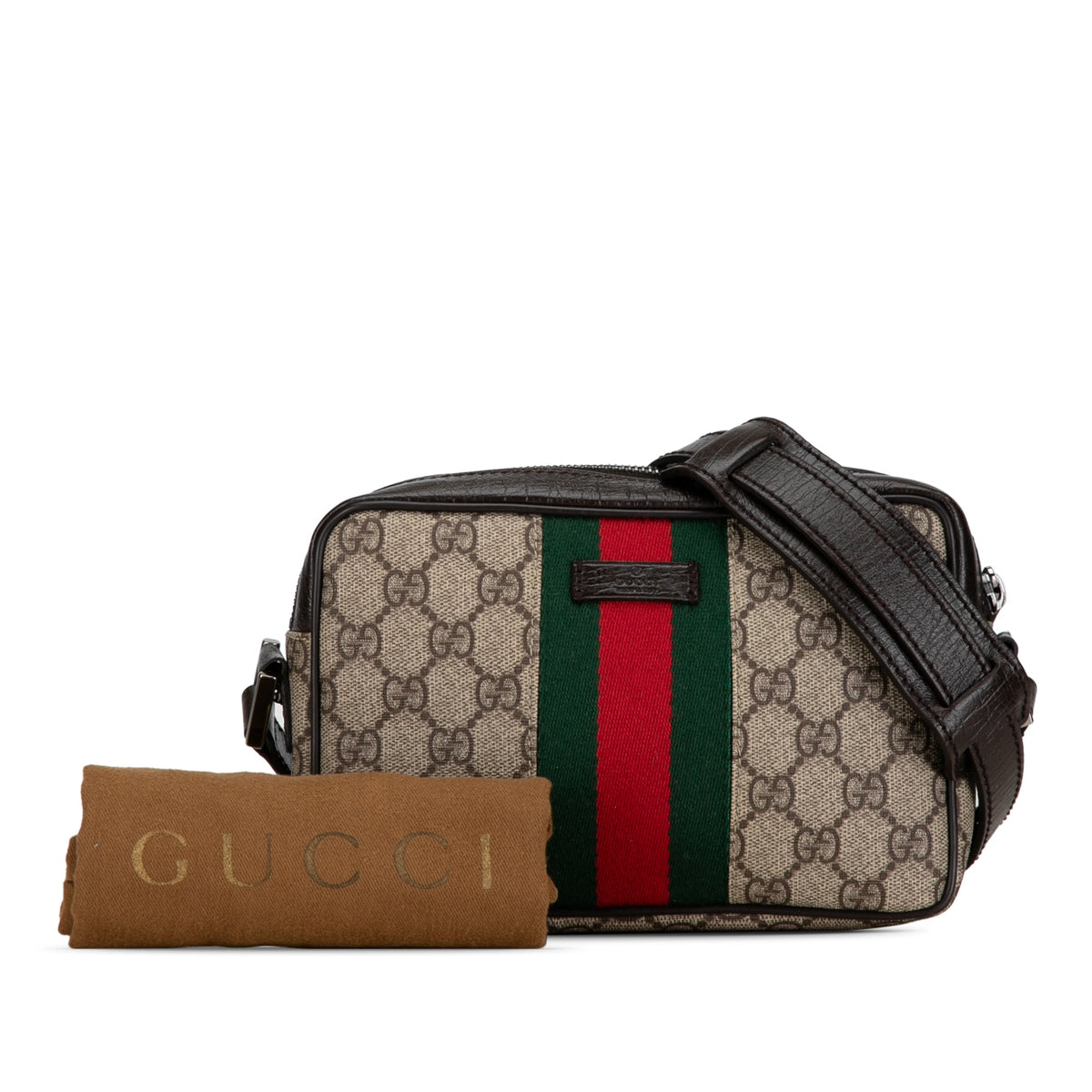 GUCCI GG Supreme Web Crossbody Crossbody Bag