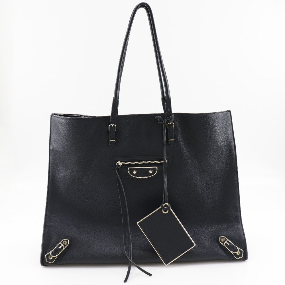 balenciaga Leather Paper Tote Bag 387480