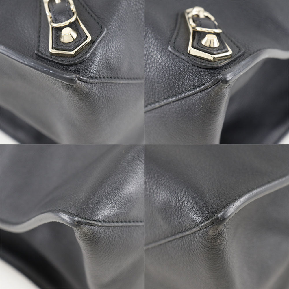 balenciaga Leather Paper Tote Bag 387480