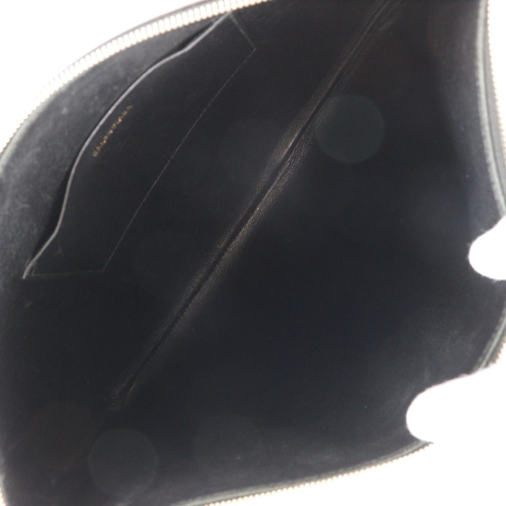 balenciaga Leather Logo Clutch Bag
