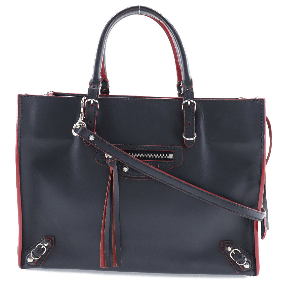 balenciaga Paper A6 Handbag Black/Red