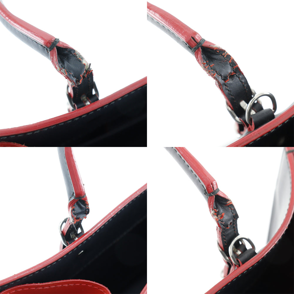 balenciaga Paper A6 Handbag Black/Red