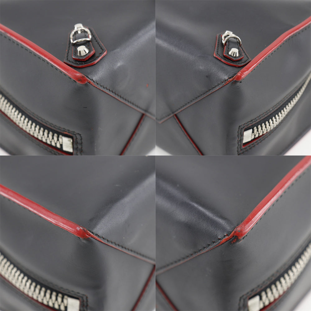 balenciaga Paper A6 Handbag Black/Red