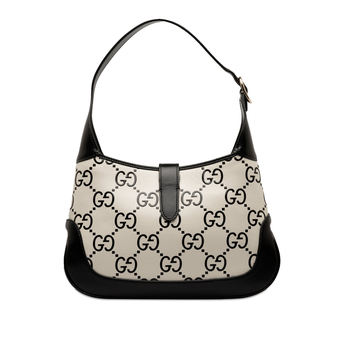 GUCCI Small GG Print Leather Jackie 1961 Bag