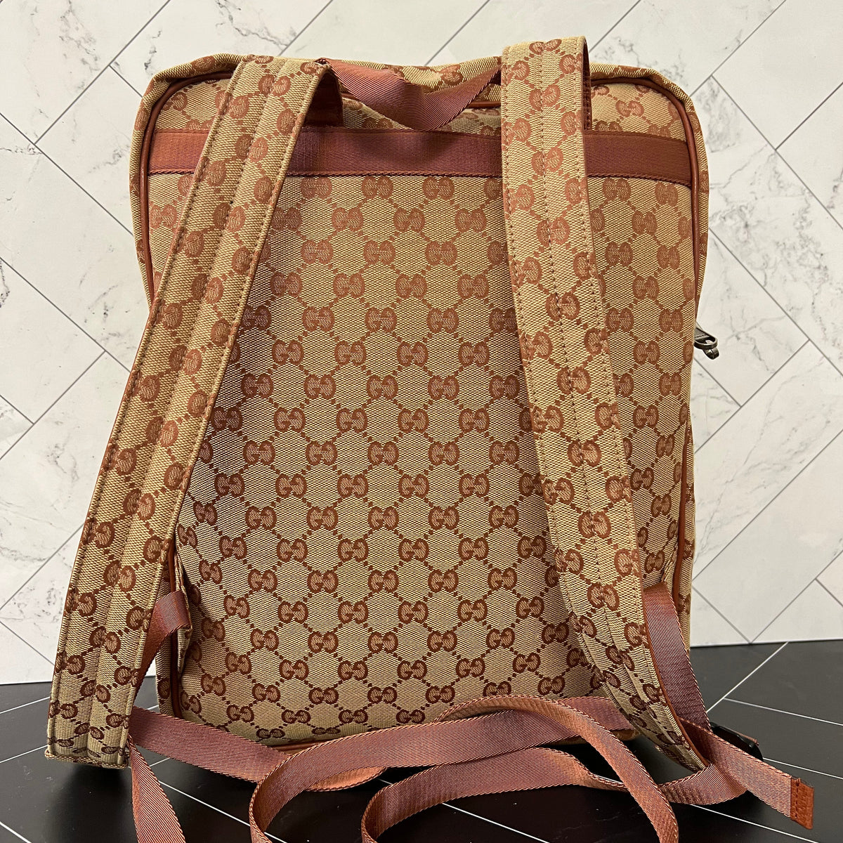 BRAND NEW Gucci NY Yankees Canvas Large Backpack