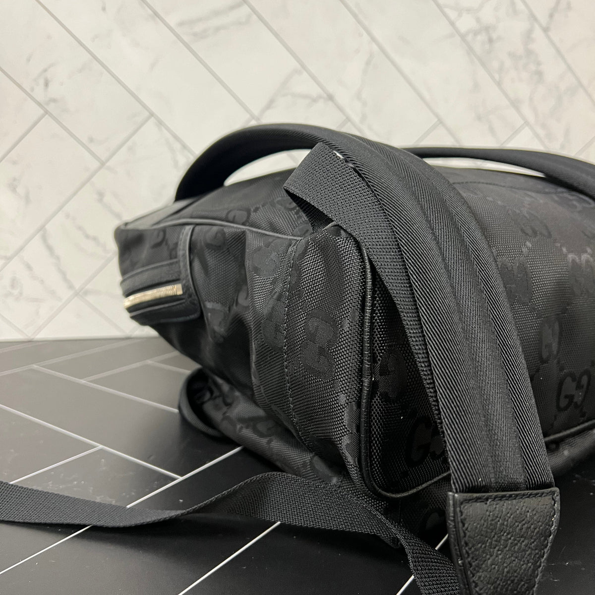 BRAND Gucci Black Nylon Off The Grid Large Backpack