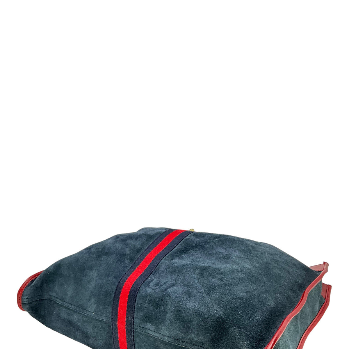 Large Gucci Rajah Tote in Blue Suede