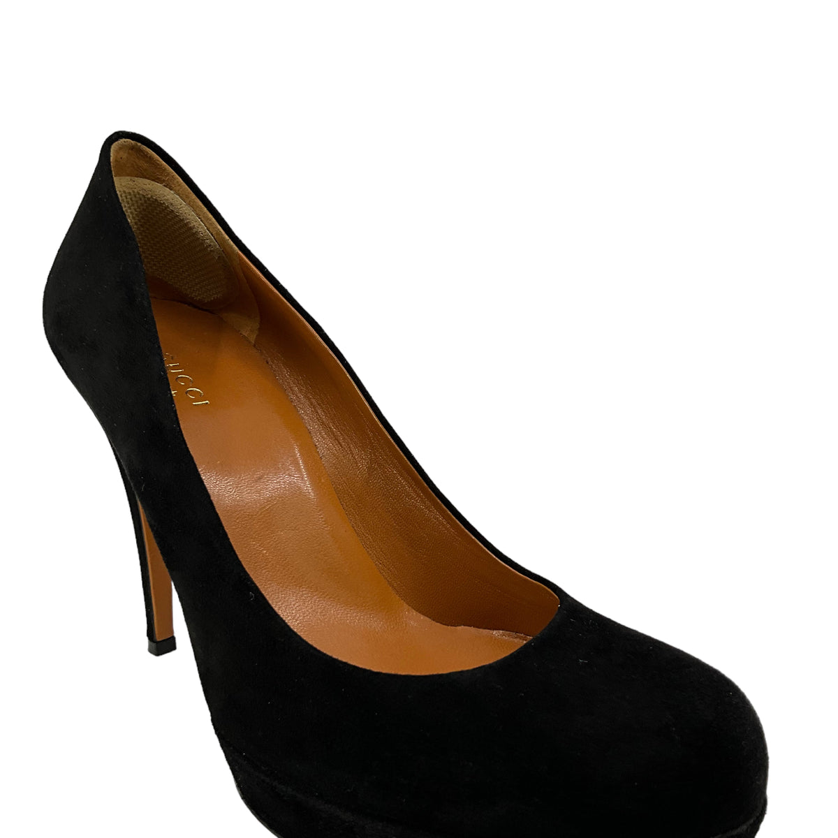 Gucci Brown Suede Platform Pumps Size 9