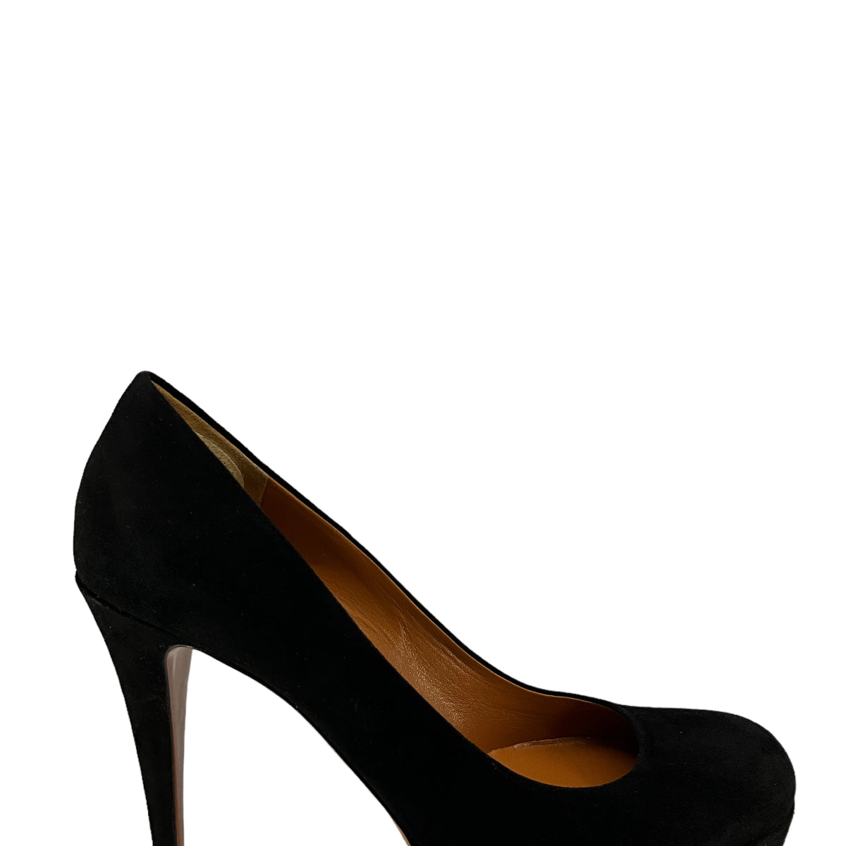 Gucci Brown Suede Platform Pumps Size 9