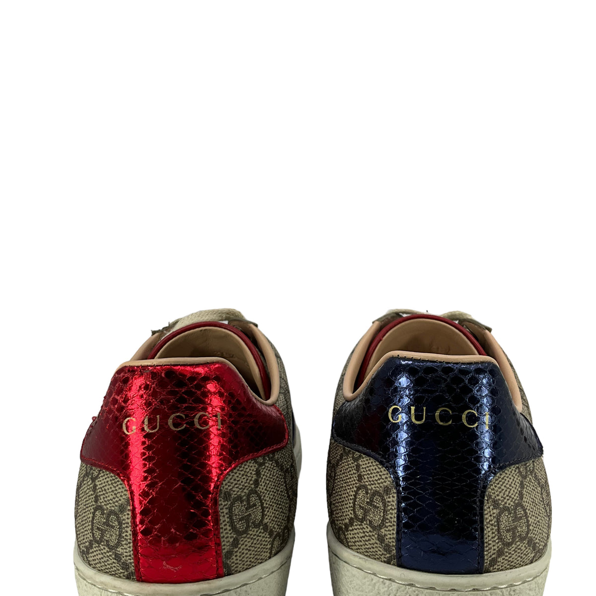 Gucci Women's Ace GG Supreme Canvas Low Top Sneakers Size 8.5