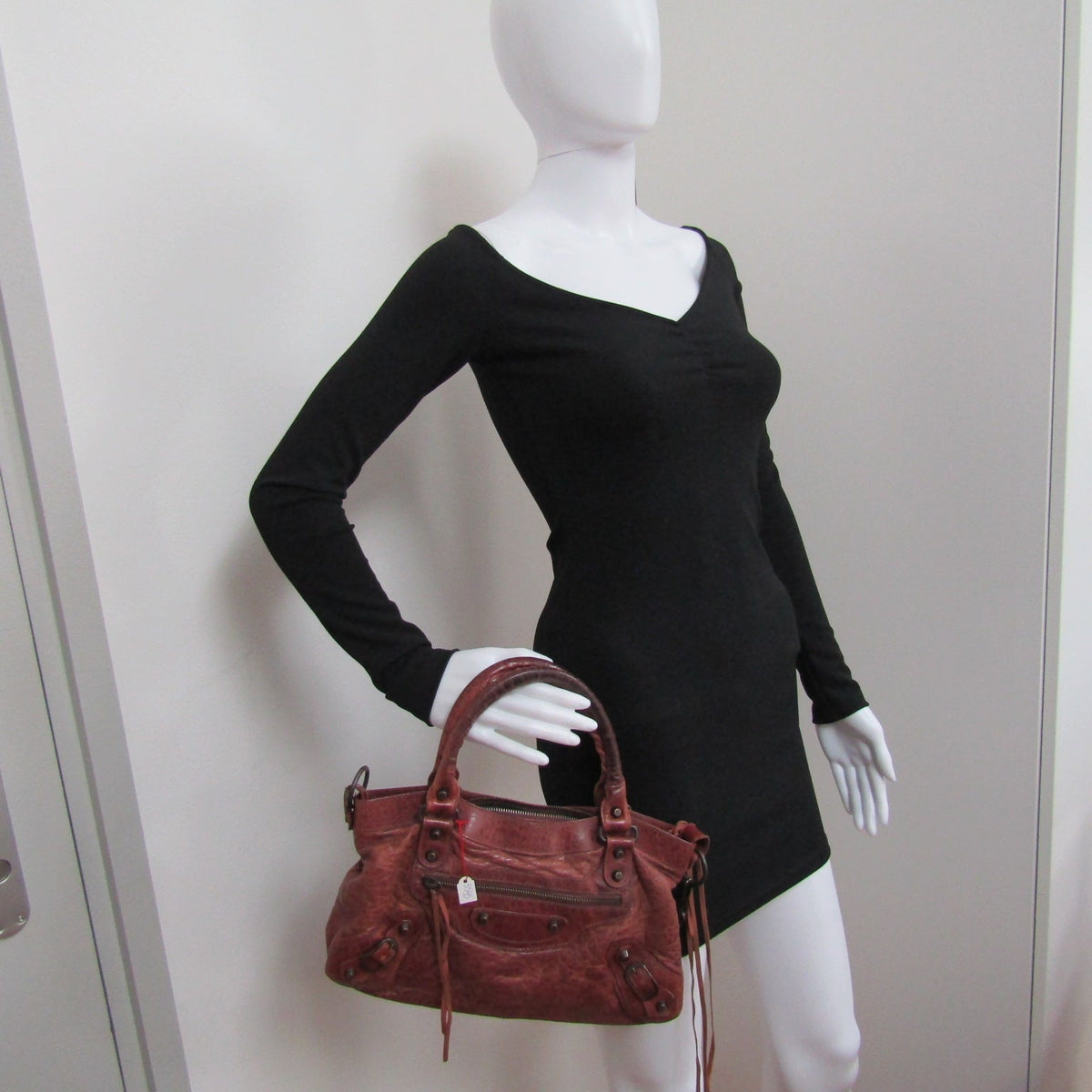 balenciaga First Handbag in Brown Leather