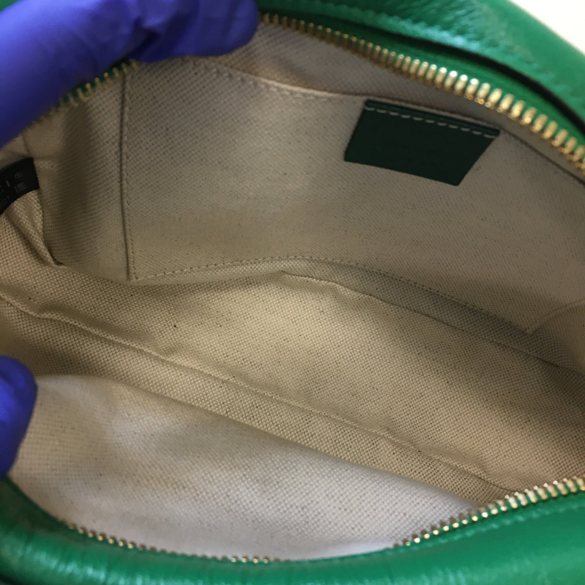 Gucci Green Leather Marmont Camera Bag Sku# 68878