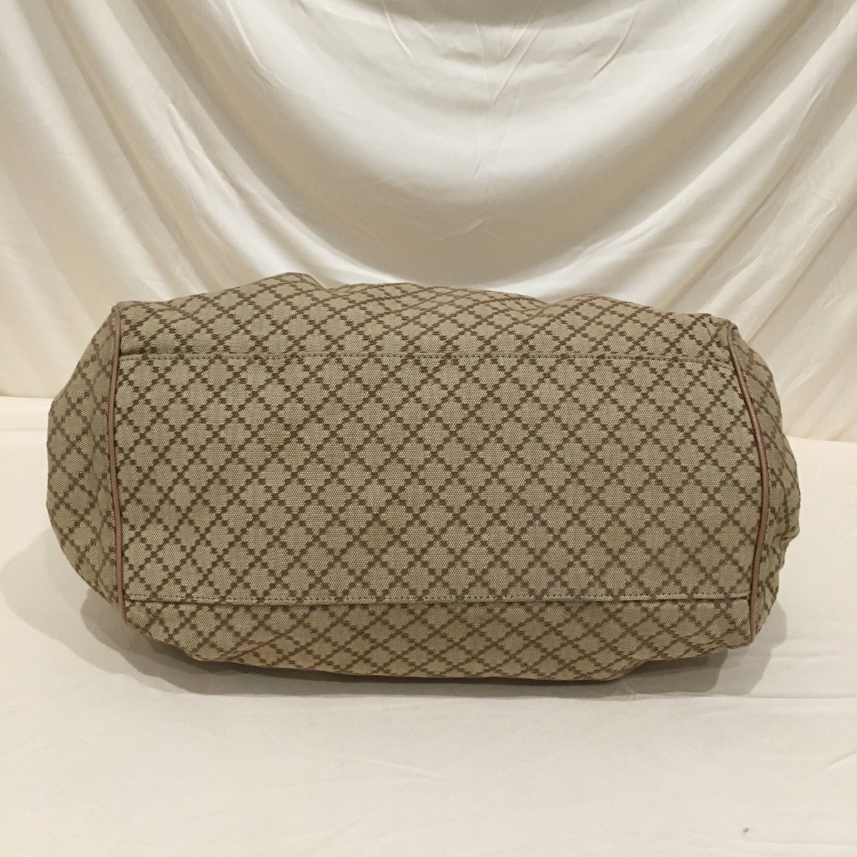 Gucci Brown Pink Canvas Sukey 2-ways Shoulder Bag Sku# 71207