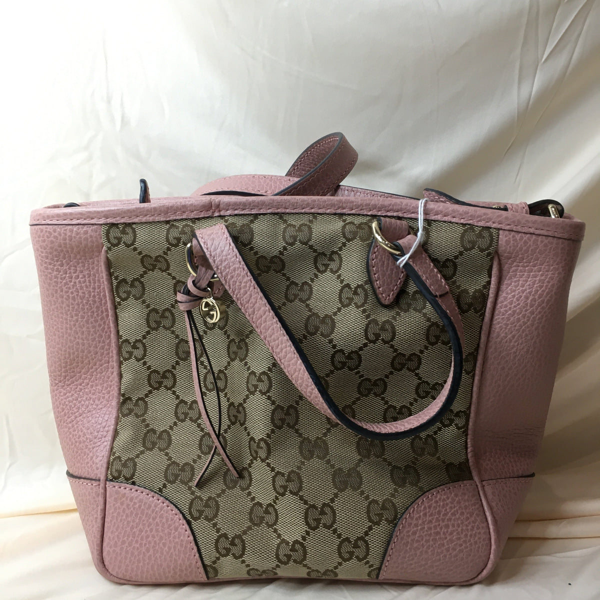 Gucci Pink GG Canvas 2-ways Tote Sku# 71925