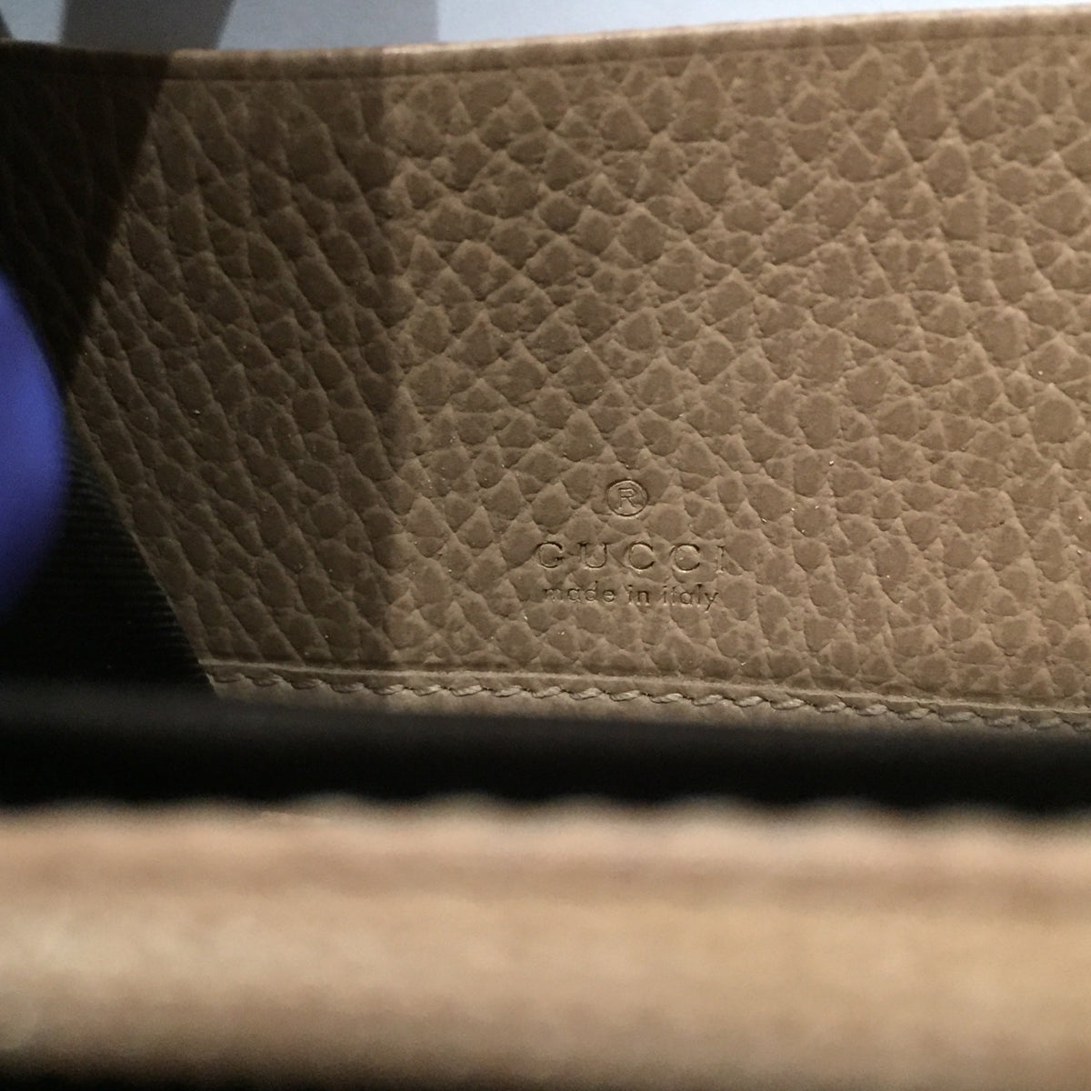 Gucci GG Mocha Beige Zippy Long Wallet Sku# 71976