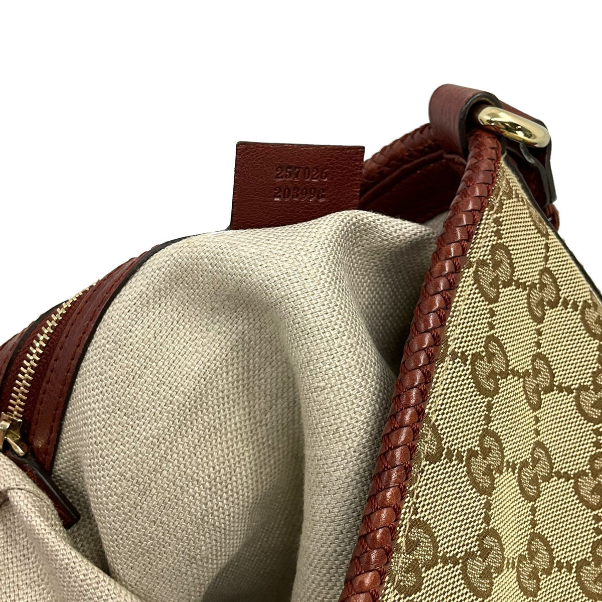 Gucci GG Canvas Marrakech Medium Leather Shoulder Bag