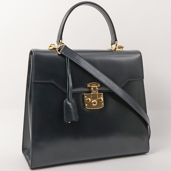 Gucci Lady Lock 2Way Bag Navy