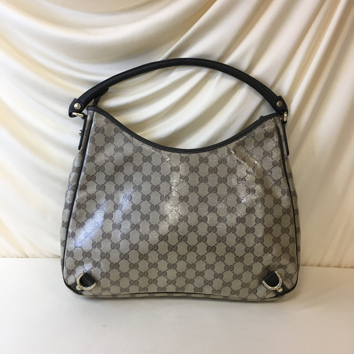 Gucci Brown GG Coated Canvas Shoulder Bag Sku# 68454