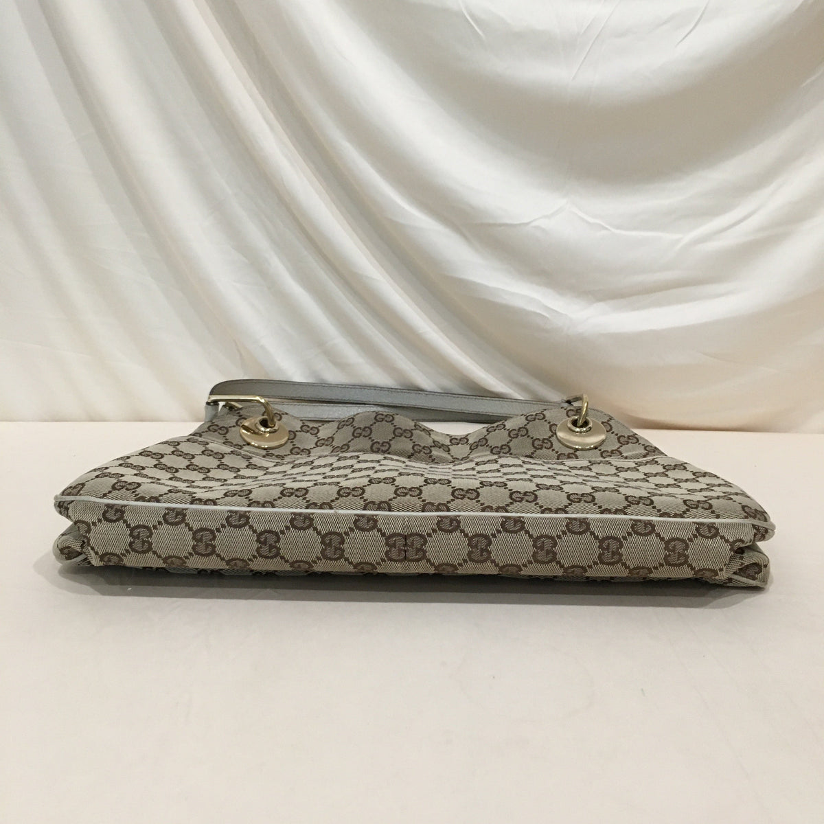 Gucci Beige White GG Canvas Shoulder Bag Sku# 71190L