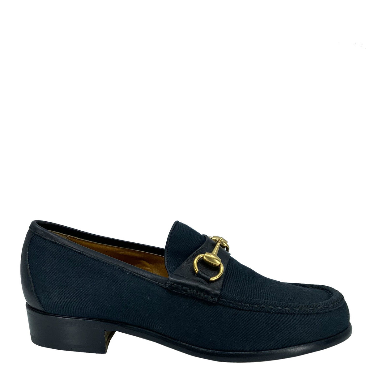 Gucci Canvas Classic Horsebit Loafer Size 5.5