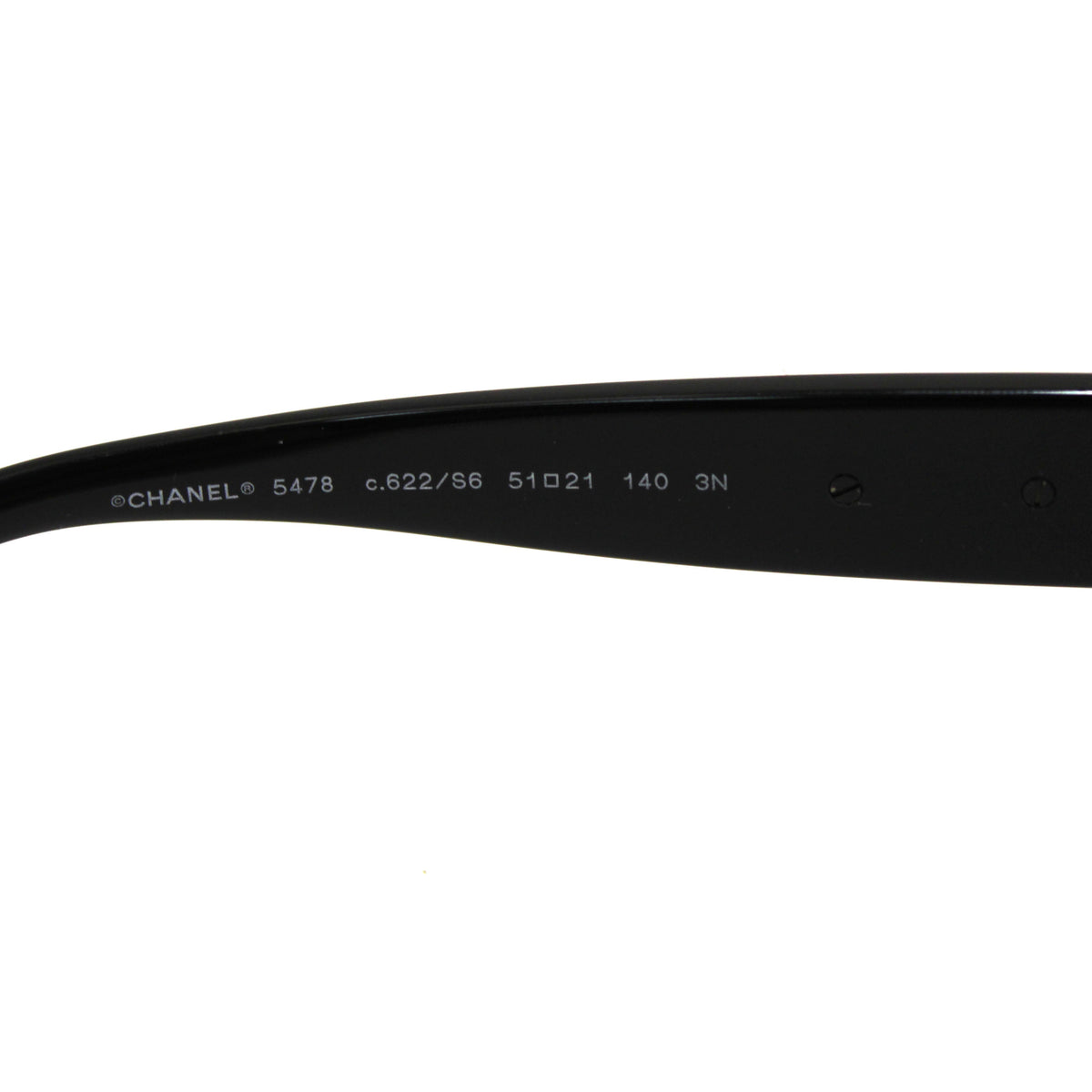 Top Quality Chanel Black Polarized Charms Pearl Square Sunglasses 5479A
