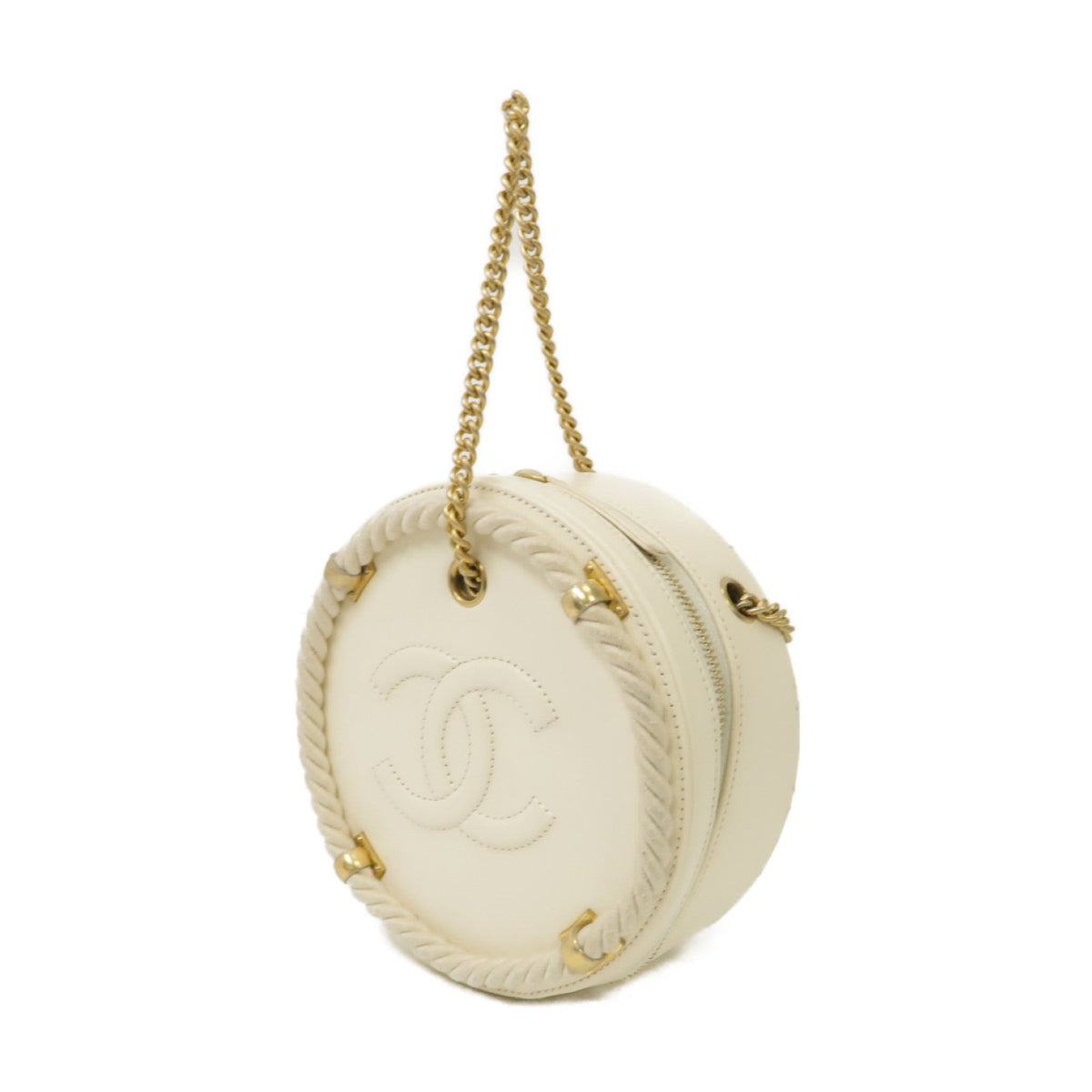 Chanel „ÄêÊøÄÊ∏õÂÑ™ÊÉ†„ÄëËè±Ê†ºÁæäÁöÆÁöÆÈù©2 Way Shoulder BagÈáëÊâ£ÔøΩÁ±≥Ëâ≤