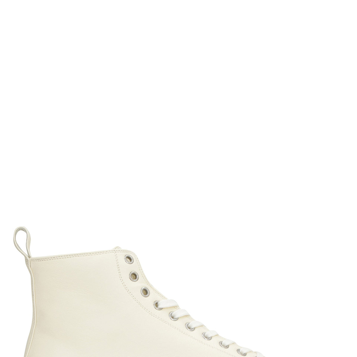 LEATHER HIGH-TOP SNEAKERS