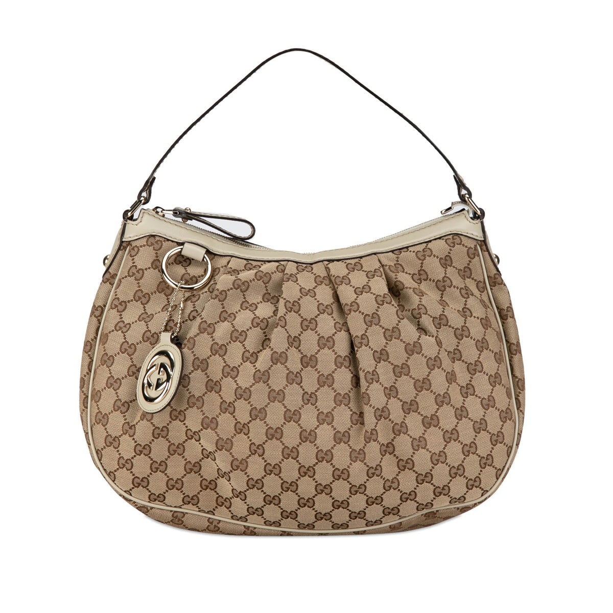 GUCCI GG Canvas Sukey Hobo Shoulder Bag