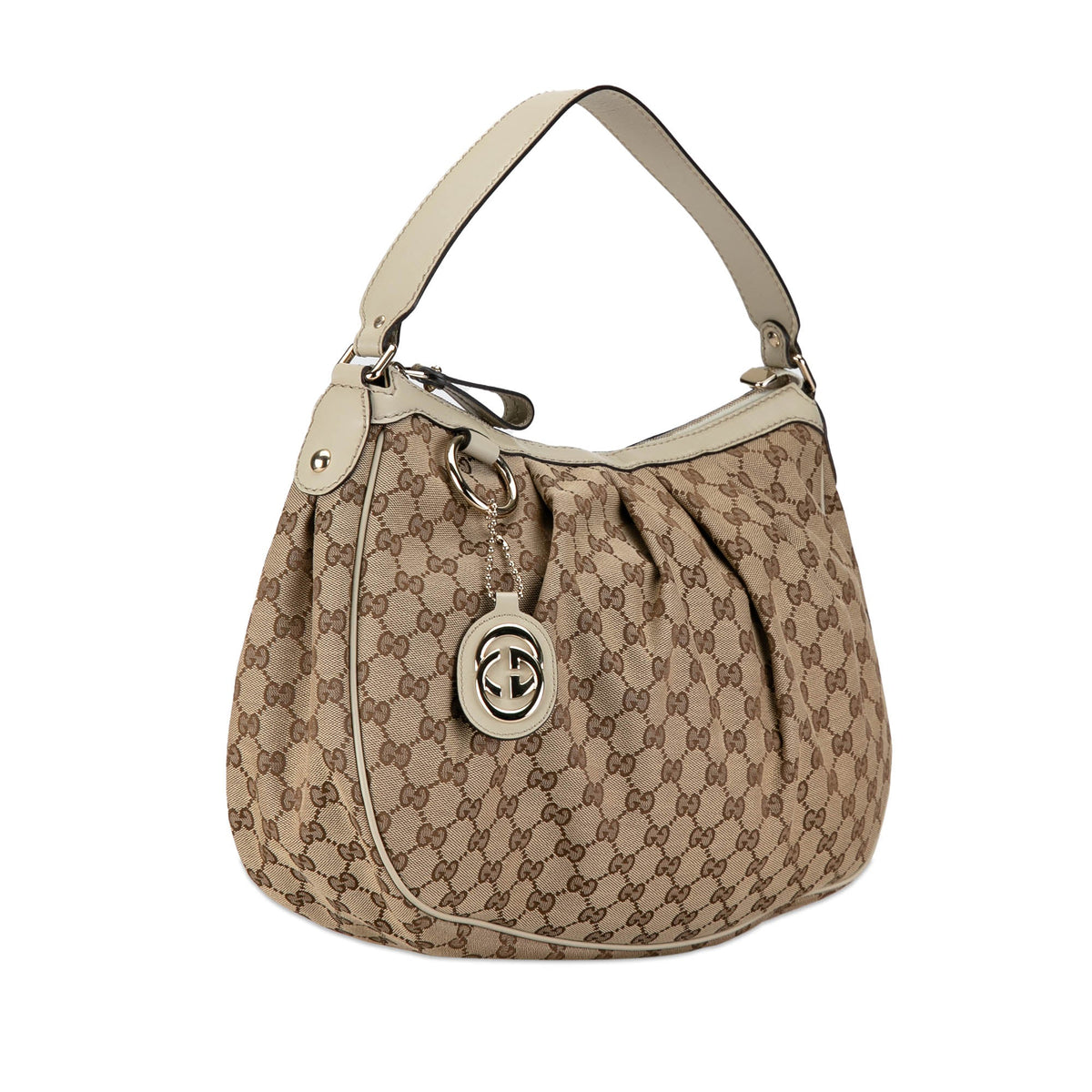 GUCCI GG Canvas Sukey Hobo Shoulder Bag