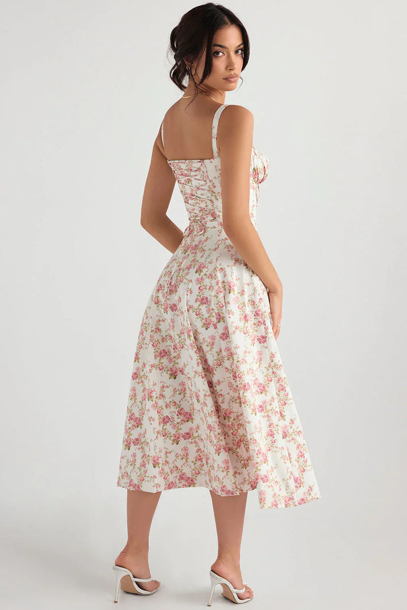 Kiana | Fitted Midi Dress with Defined Waist