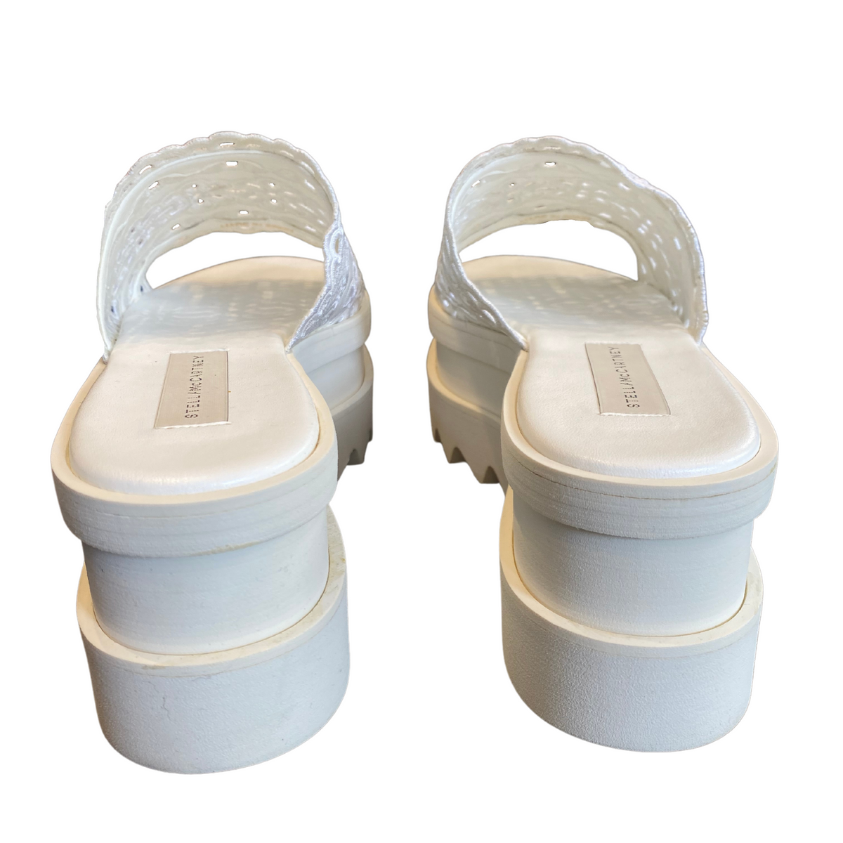 Stella McCartney White Platform Slides |9|IT39|