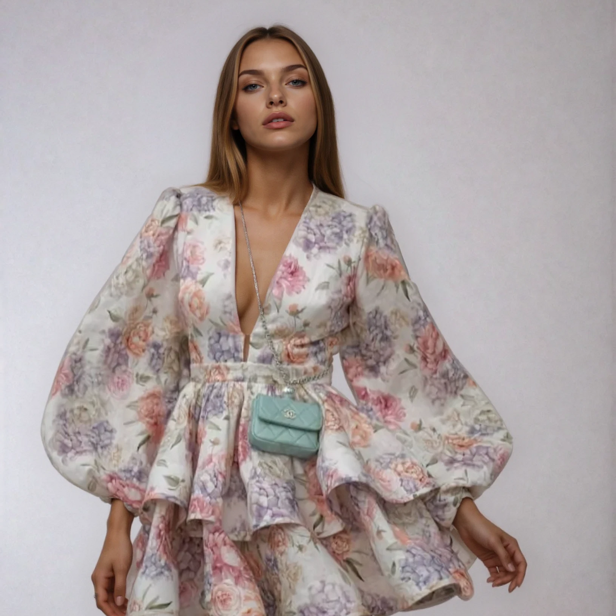 Lilly | Tiered Peplum Mini Dress