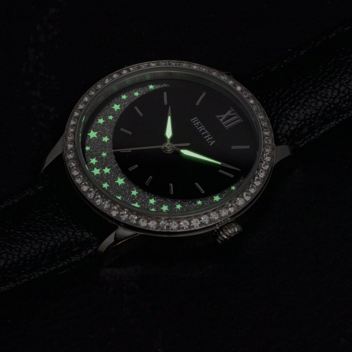 Bertha Dolly Leather-Band Watch