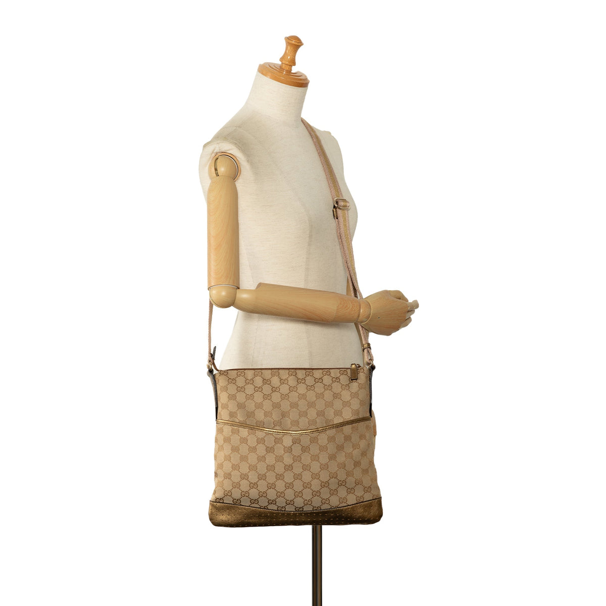 GUCCI GG Canvas Web Crossbody Crossbody Bag