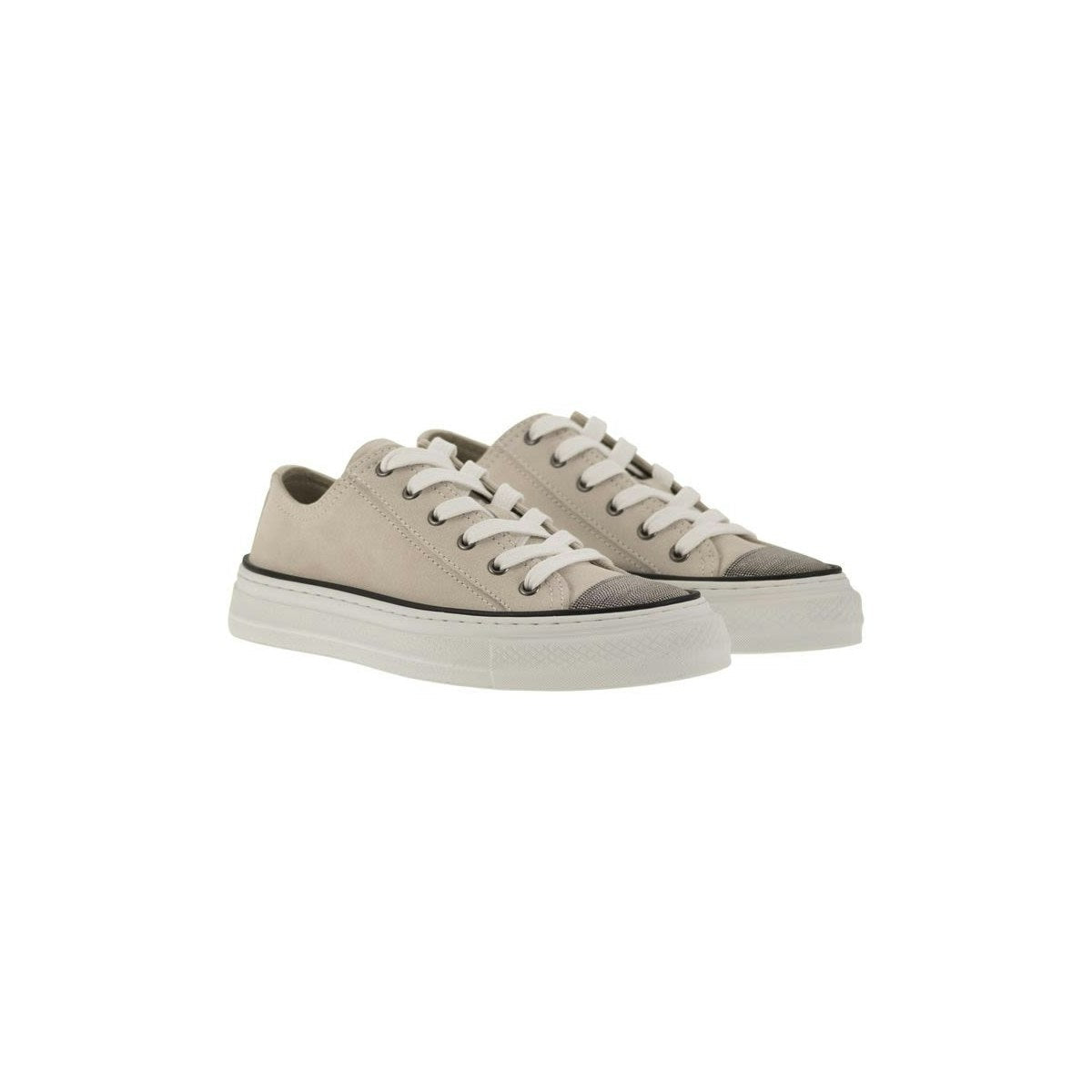 SUEDE TRAINERS WITH PRECIOUS TOE