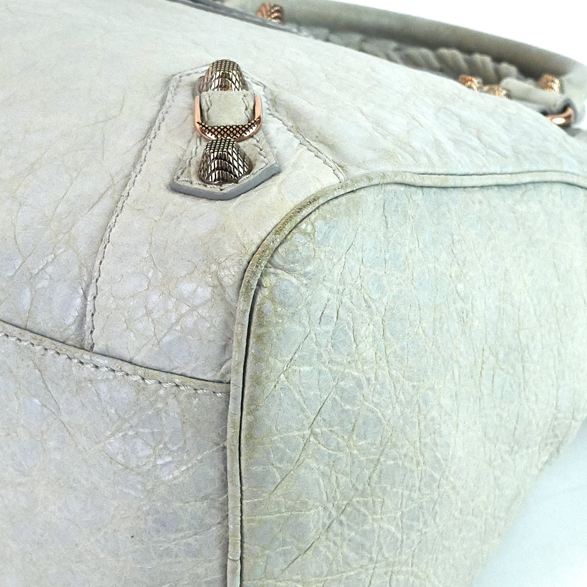 balenciaga Velo Giant Studs Leather Handbag