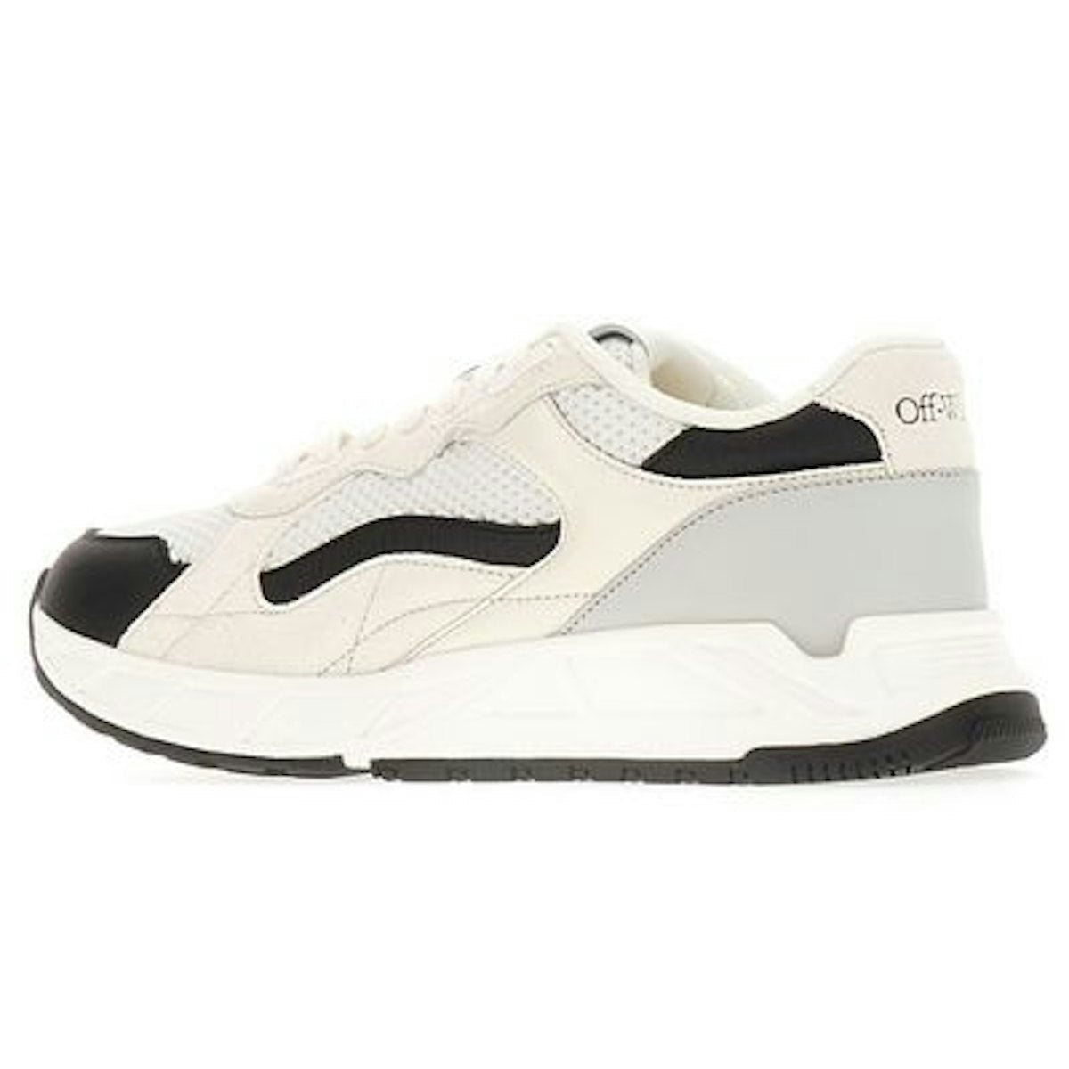 OFF WHITE LEATHER SNEAKERS.