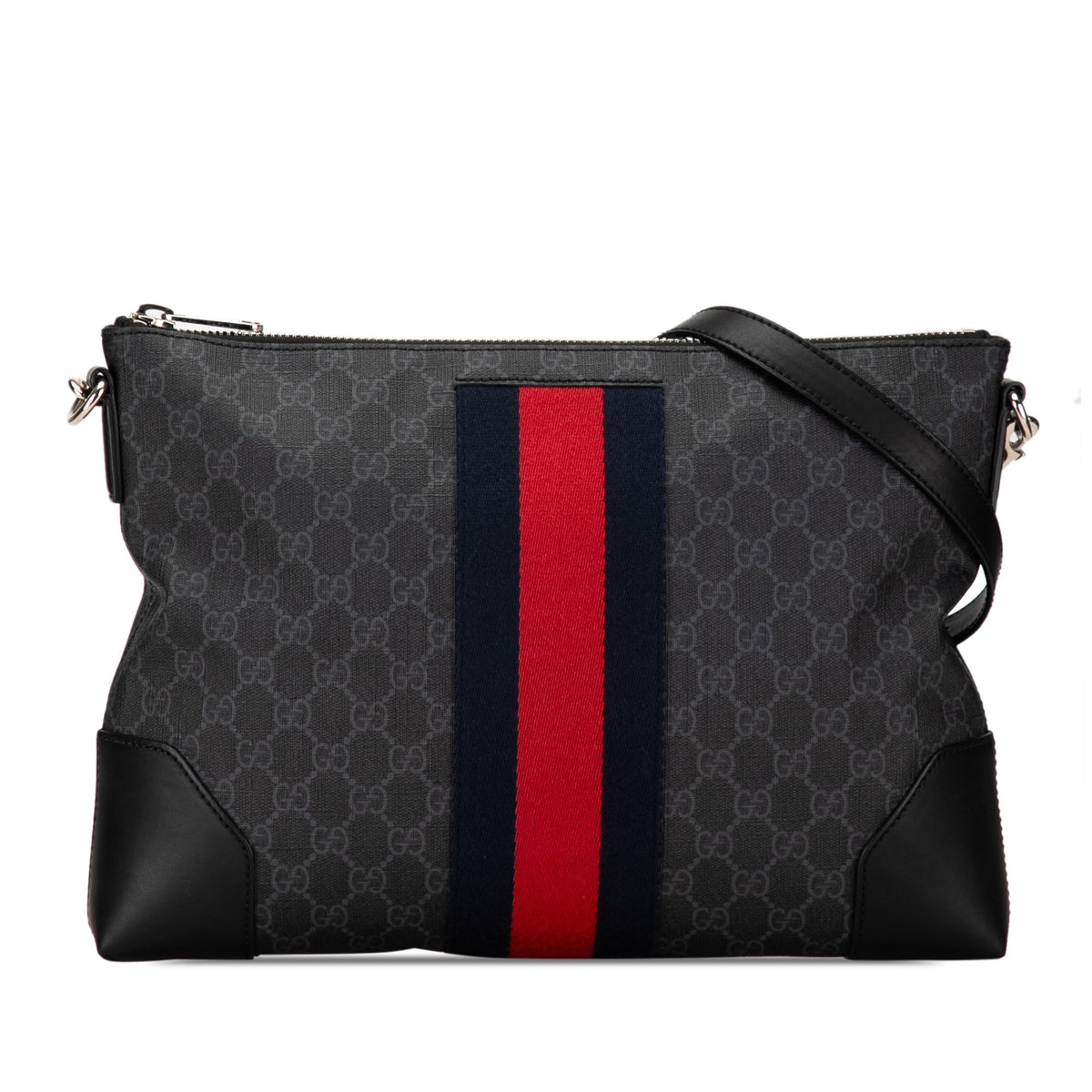 GUCCI GG Supreme Web Crossbody Bag