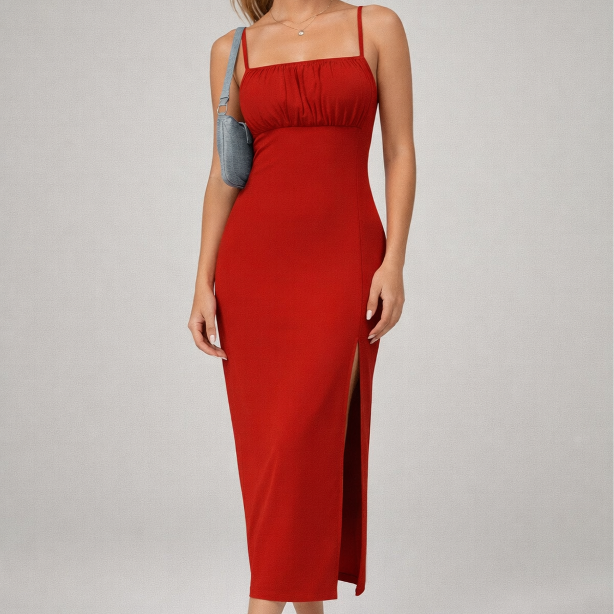 Lila | Midi Dress with Side Split