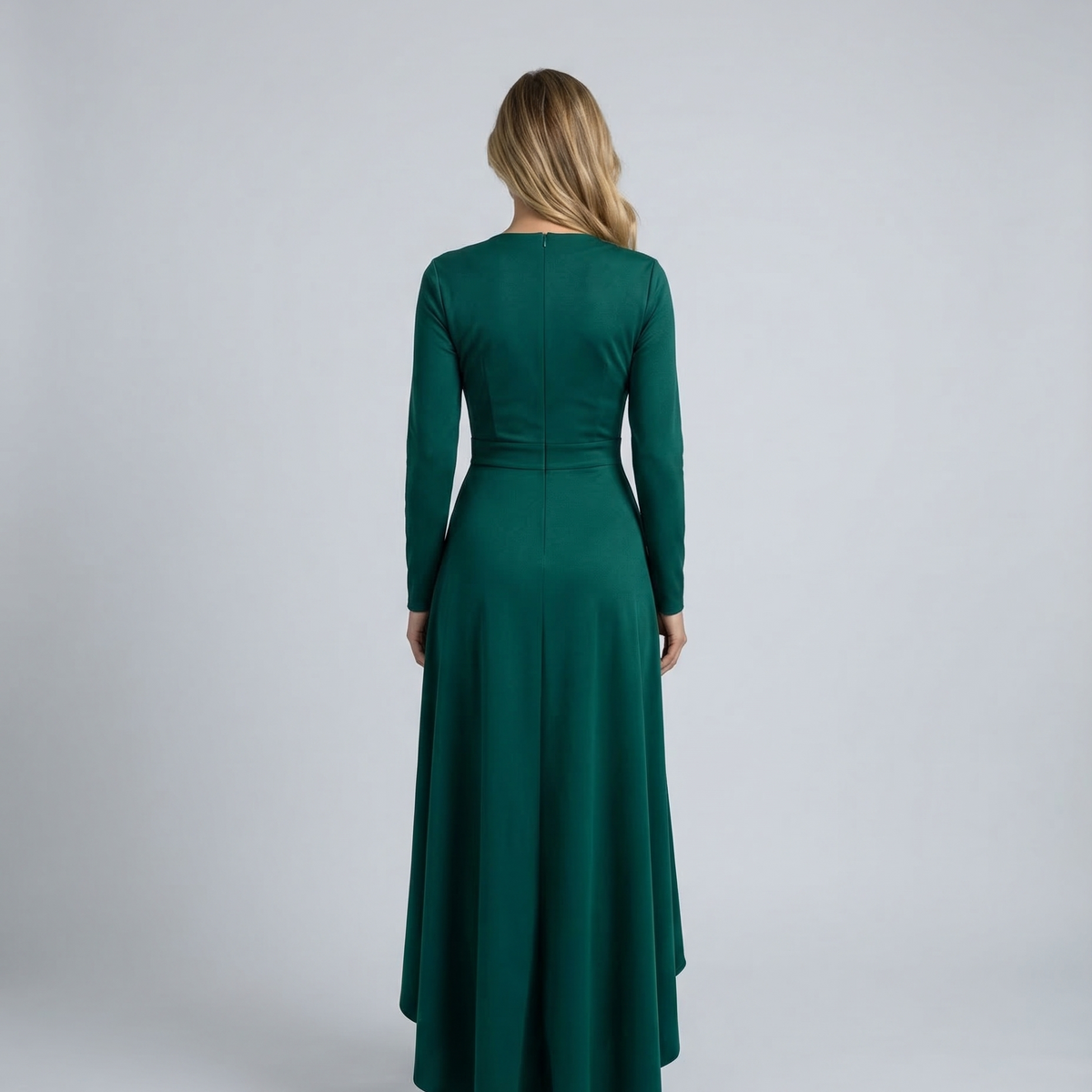 Charlotte | Wrap Midi Dress with Long Sleeves