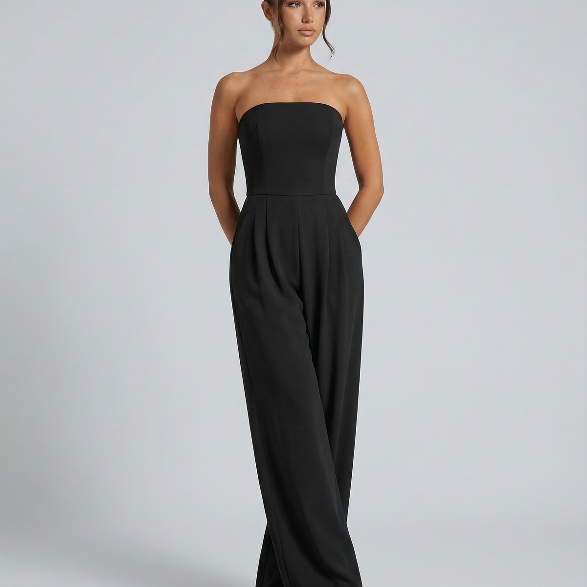 Arlette | Strapless Wide-Leg Jumpsuit